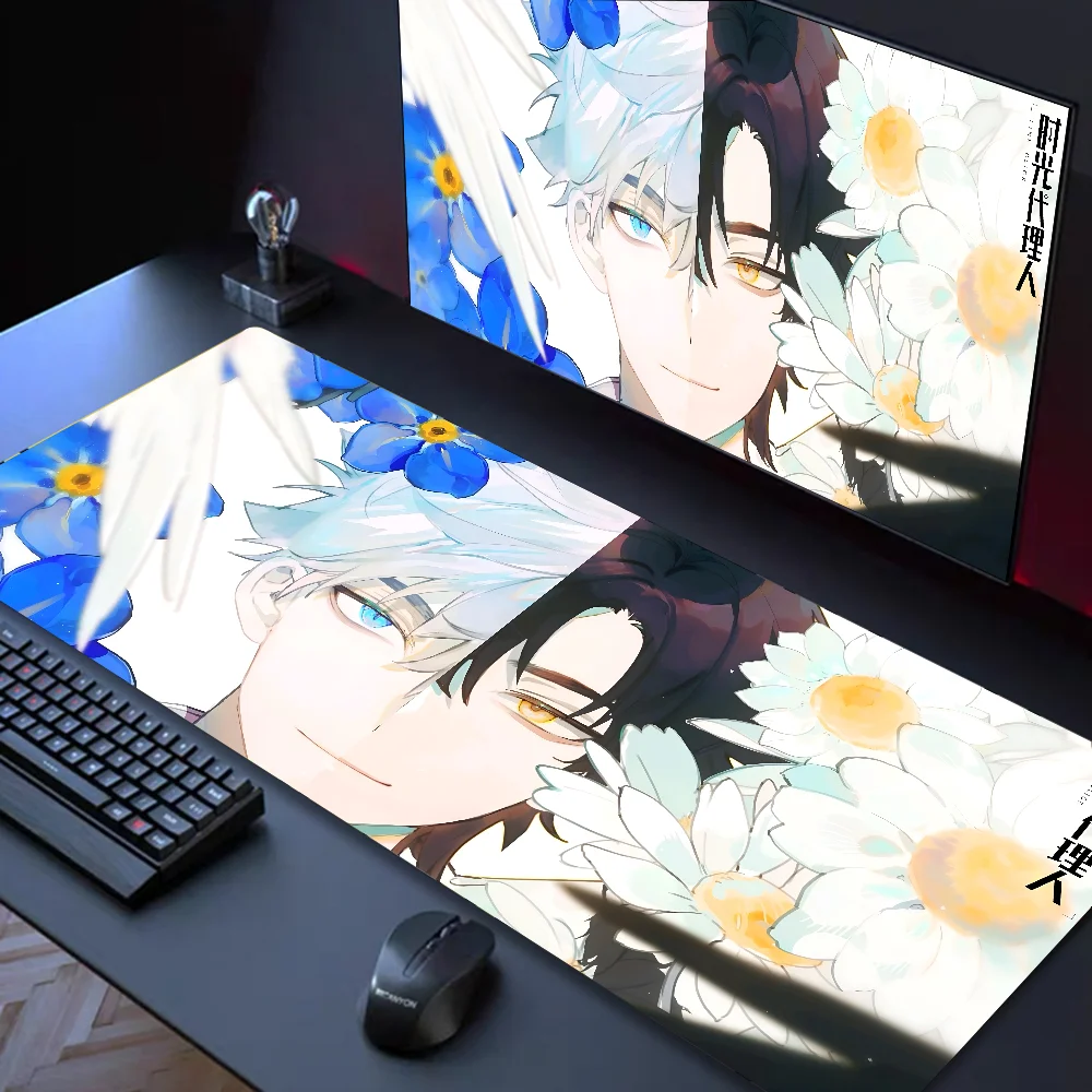 Imagem -04 - Grande Anime Lockedge Gaming Mouse Pad L-link Clique Mousepad Tapete de Mesa do Teclado do Computador