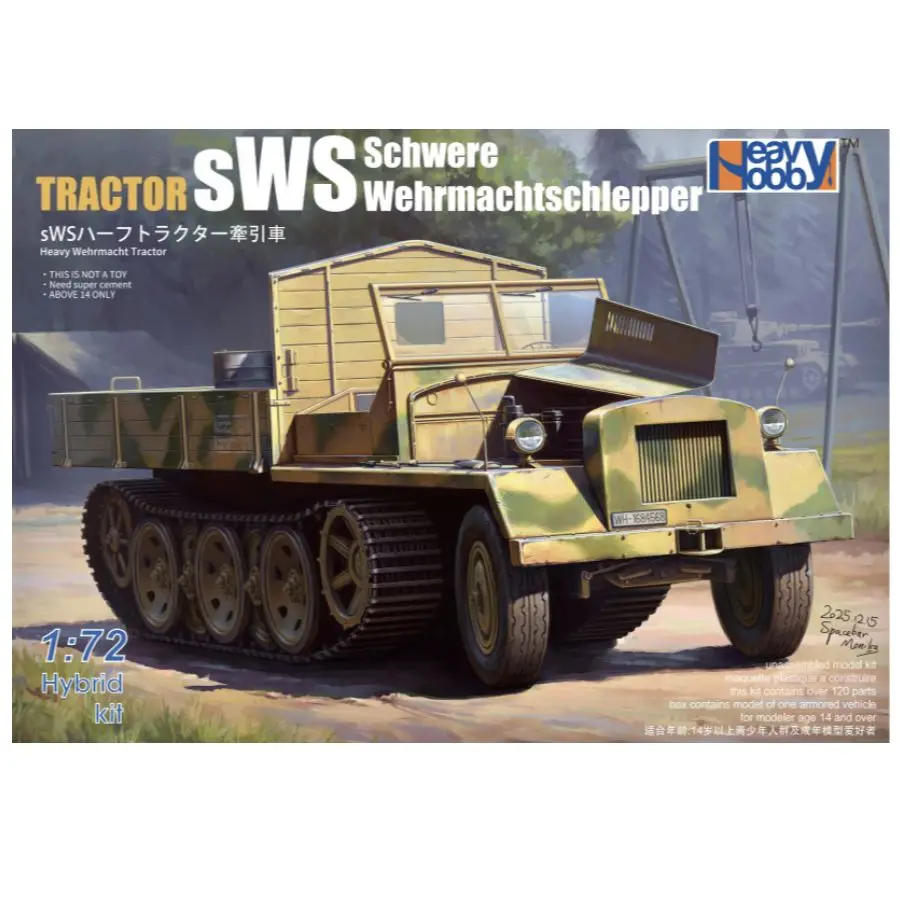 Dragon 72010 1/72 Schwerer Wehrmachtschlepper (sWS) Hybrid Model Kit & Heavy Hobby