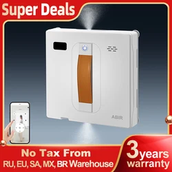 (Kod promocyjny: GCC200)Robot Czyszczący Okna ABIR WD8, Podwójny Strumień Wody, Inteligentna Pamięć, Wysoka Moc Ssąca, Czujnik Laserowy, Domowy Robot do Czyszczenia Ścian i Szkła, Sterowanie Aplikacją