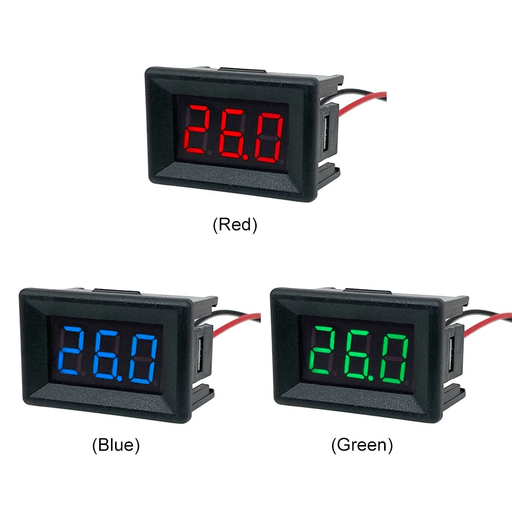 10-1 قطعة 0.36 بوصة DC0-30V 3 بت الجهد متر الفولتميتر تستر الرقمية LED وحدة عرض صغيرة لأدوات السيارات السيارات