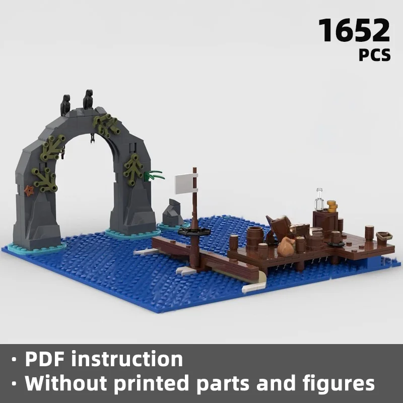 

Star movie scene building blocks,Pirate movie precisely recreating every exciting detail of the shore adventure