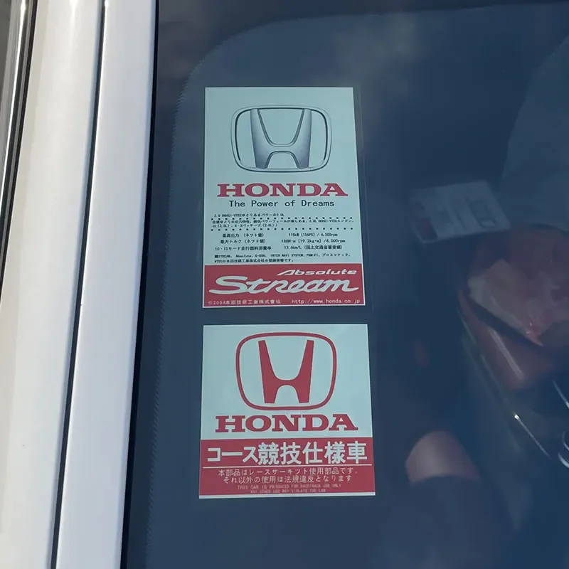 JDM Sticker For Honda Mugen Power Civic Accords CRV Odyssy Hrv Jazz CBR VTEC VFR The Windshield Of a Car Electrostatic Film