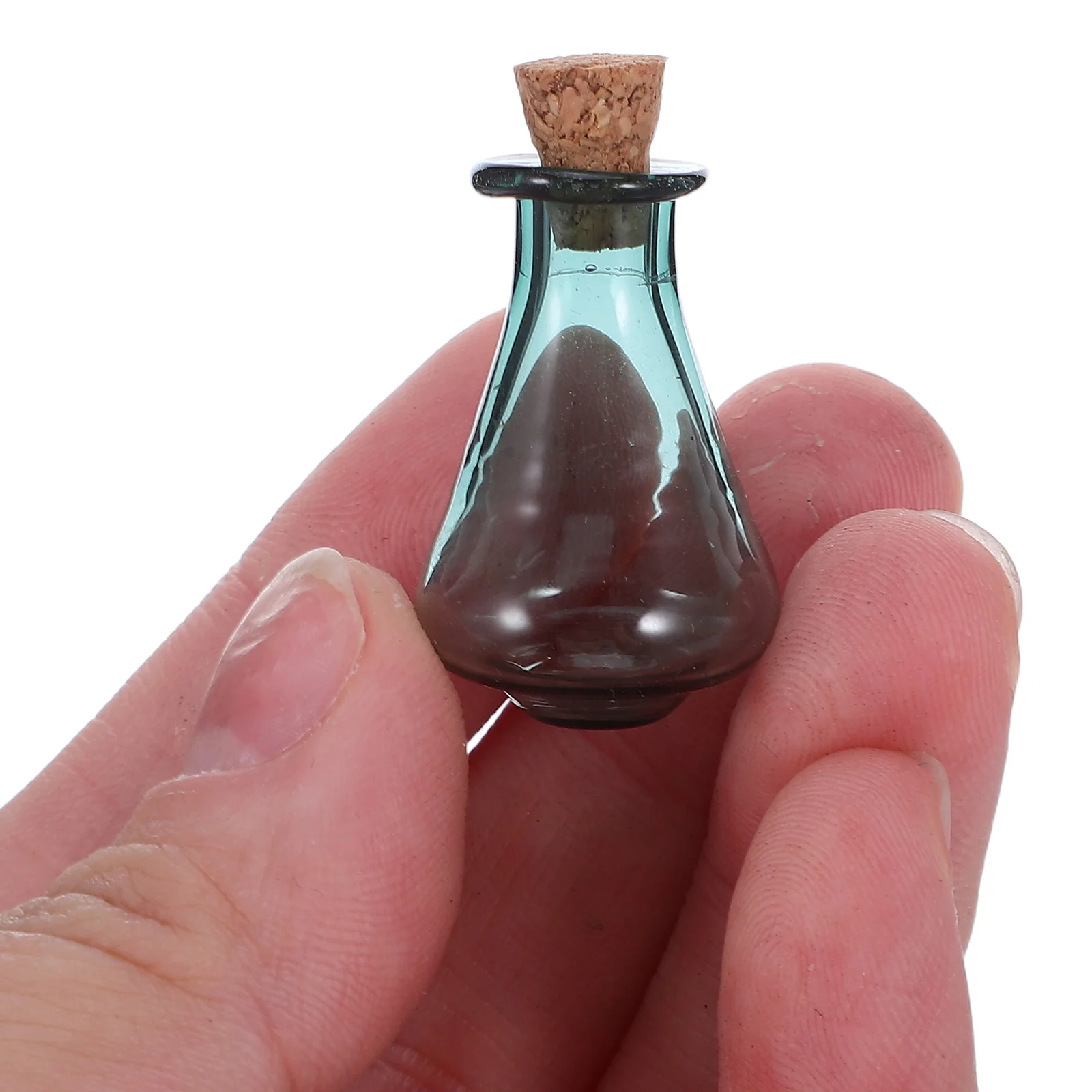 

10Pcs Mini Transparent Glass Wishing Bottle Set Tiny Decorative Jars for Messages DIY Art Projects Wedding Keepsakes