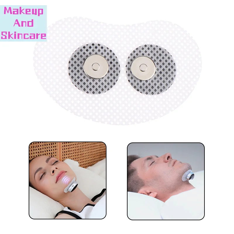 「1PC Throat Silicone Electrode Pads Smart Anti-Sleeping & Stop Snoring Device Swallowing Barrier Test Patch Nerve Stimulator」