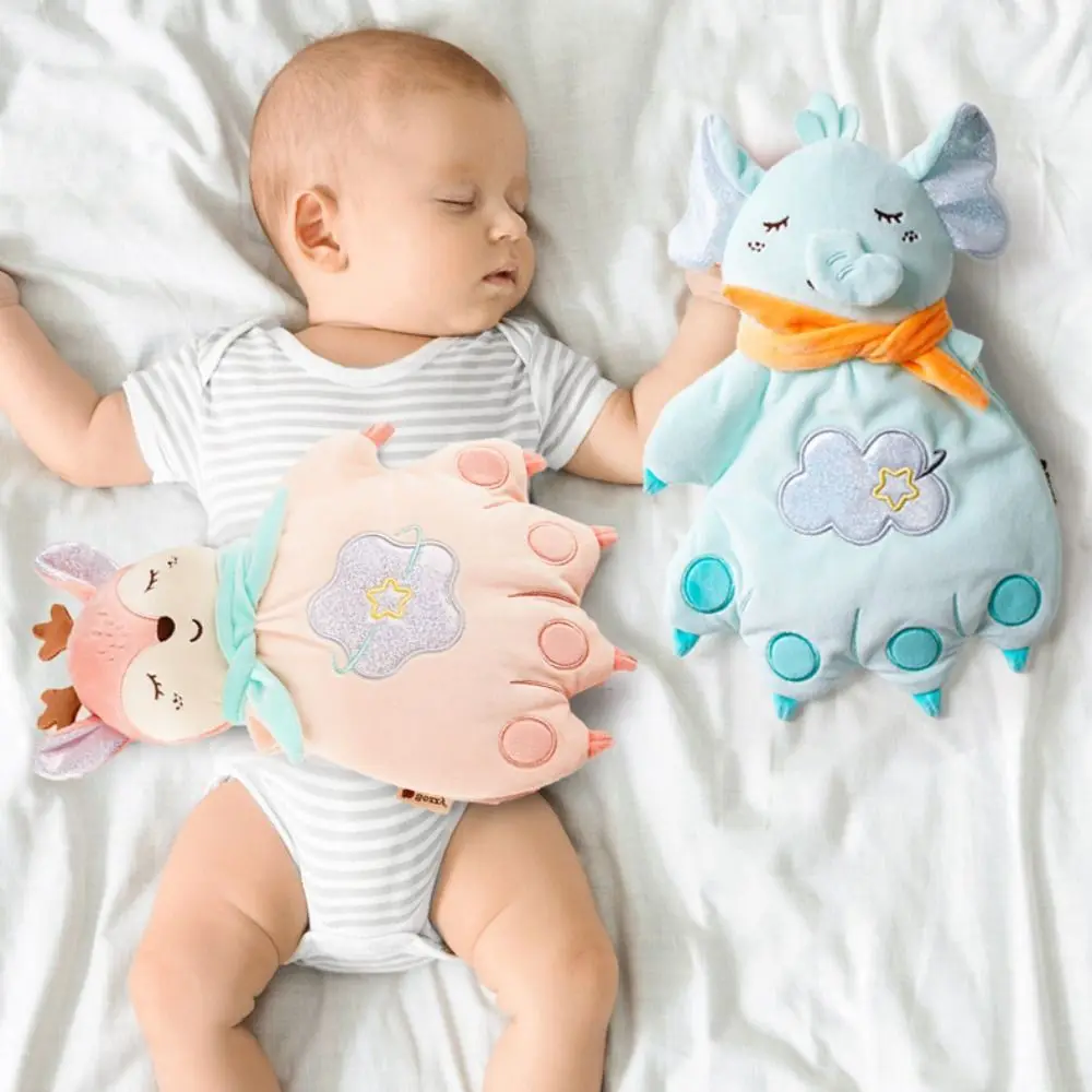 PP-katoen Palmvorm Rustgevend kussen Pluizige interactieve dieren Marionet Knuffels Zacht handgemaakt Schattig gevulde handpoppen