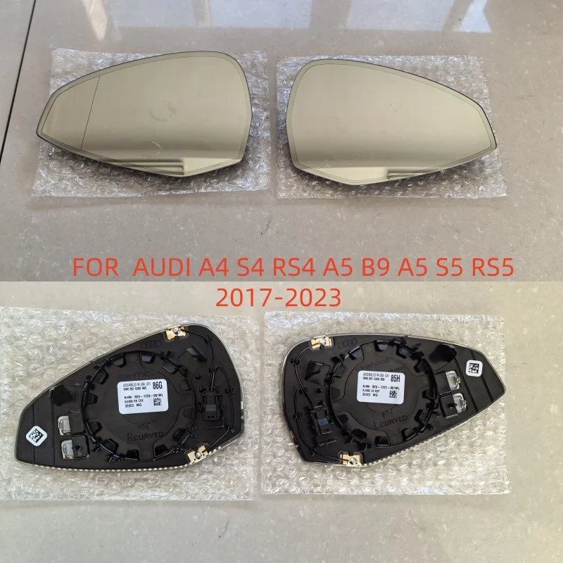 

FOR AUDI A4 S4 RS4 A5 B9 A5 S5 RS5 2017-2023 Auto View Mirror Wide Angle Glass Auto Dim Heated 8W0857535H 8W0857536G