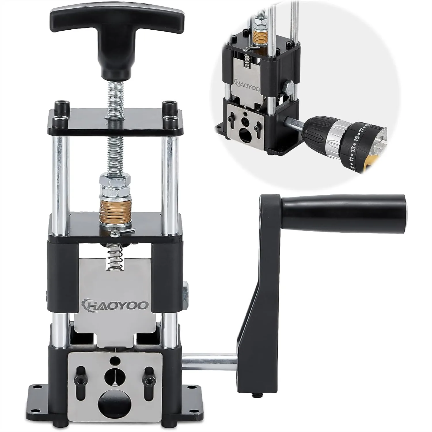 

Инструмент для зачистки проводов, двойного назначения (для дрели и ручного использования), для проводов диаметром от 0,06 до 1 дюйма, эффективный инструмент для зачистки медных кабелей своими руками (черный)