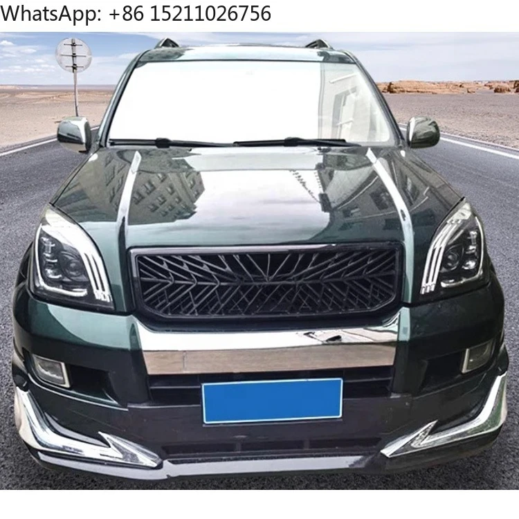 For Automotive Parts Conversion Facelift Grille Bumper  LED Headlight  Body Kit for FJ120 LC120 2003-2009