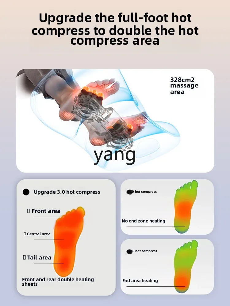 Yjq مدلك الساق التلقائي العجن وسادة هوائية اضغط على عضلات تدليك القدم للاسترخاء الساقين الجميلة