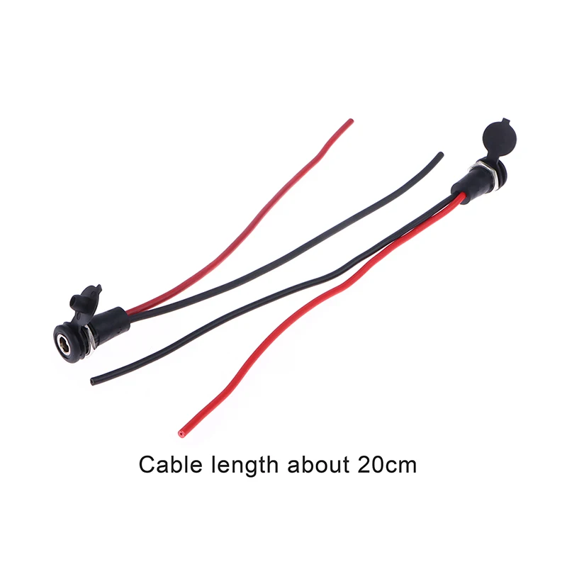 New【1Pc DC Power Female With Cable Wired 5.5 * 2.1 5.5*2.5mm DC Socket High Current All Male Female Power Plug Connector】