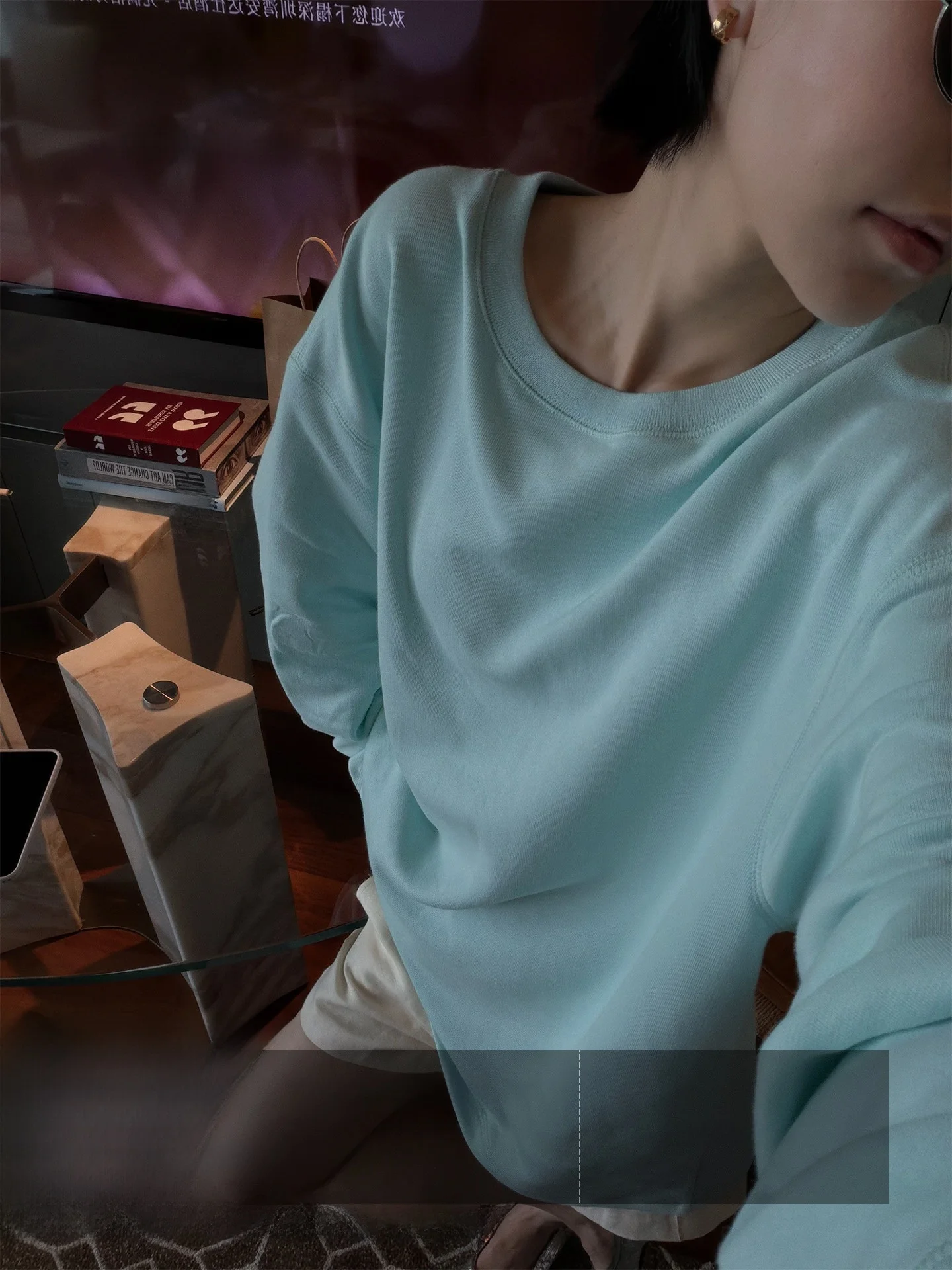 

Женская толстовка Ayuko с длинным рукавом, мягкая, свободного кроя, из хлопка, без капюшона, в модном повседневном стиле