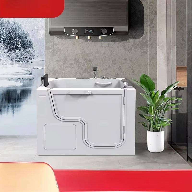 Barrier-Free Elderly Disabled Bathtub Door-Opening Walk-in Constant Temperature Spa Bubble Massage Bath