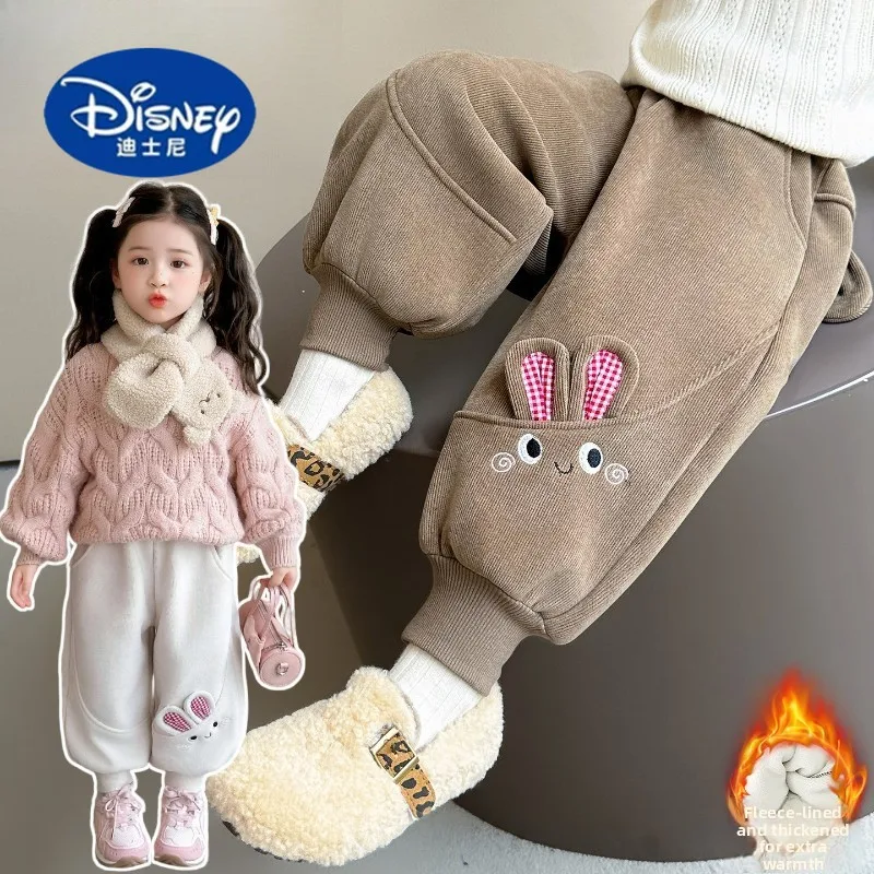 

Disney Girls' Fleece-Lined Winter Pants 2025 | Soft All-in-One Plush Joggers for Outdoor Play and Casual Wear