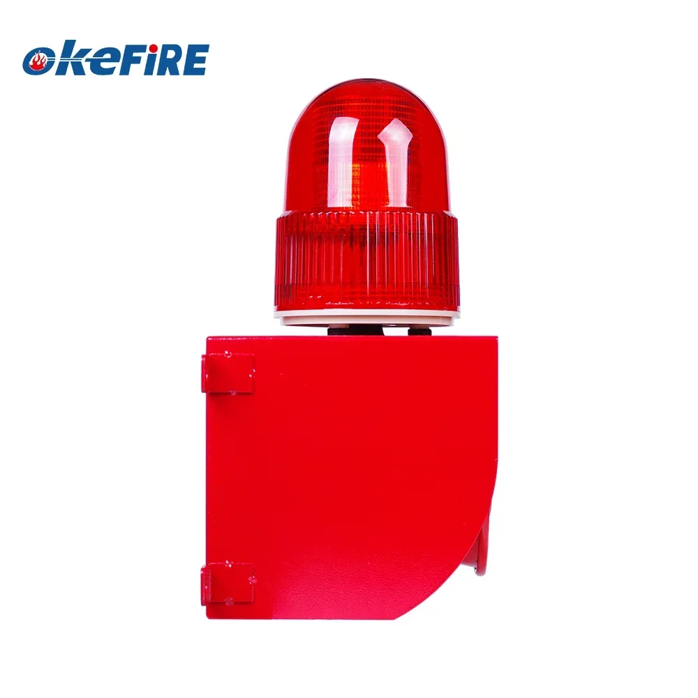 Okefire Audible and Visual Alarm Sound and Light Loud Alarm Siren with Strobe Light Warning Remote Control 500m Distance 0-120dB