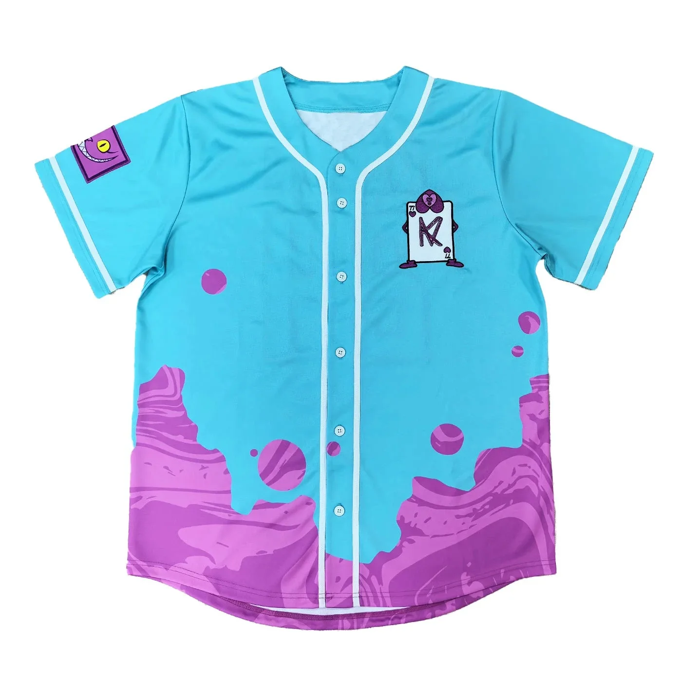 Kaivon Beyond Wonderland 2024 Jersey Merch Men/Women Harajuku Thin button Baseball uniform Oil Slick Baseball Jersey