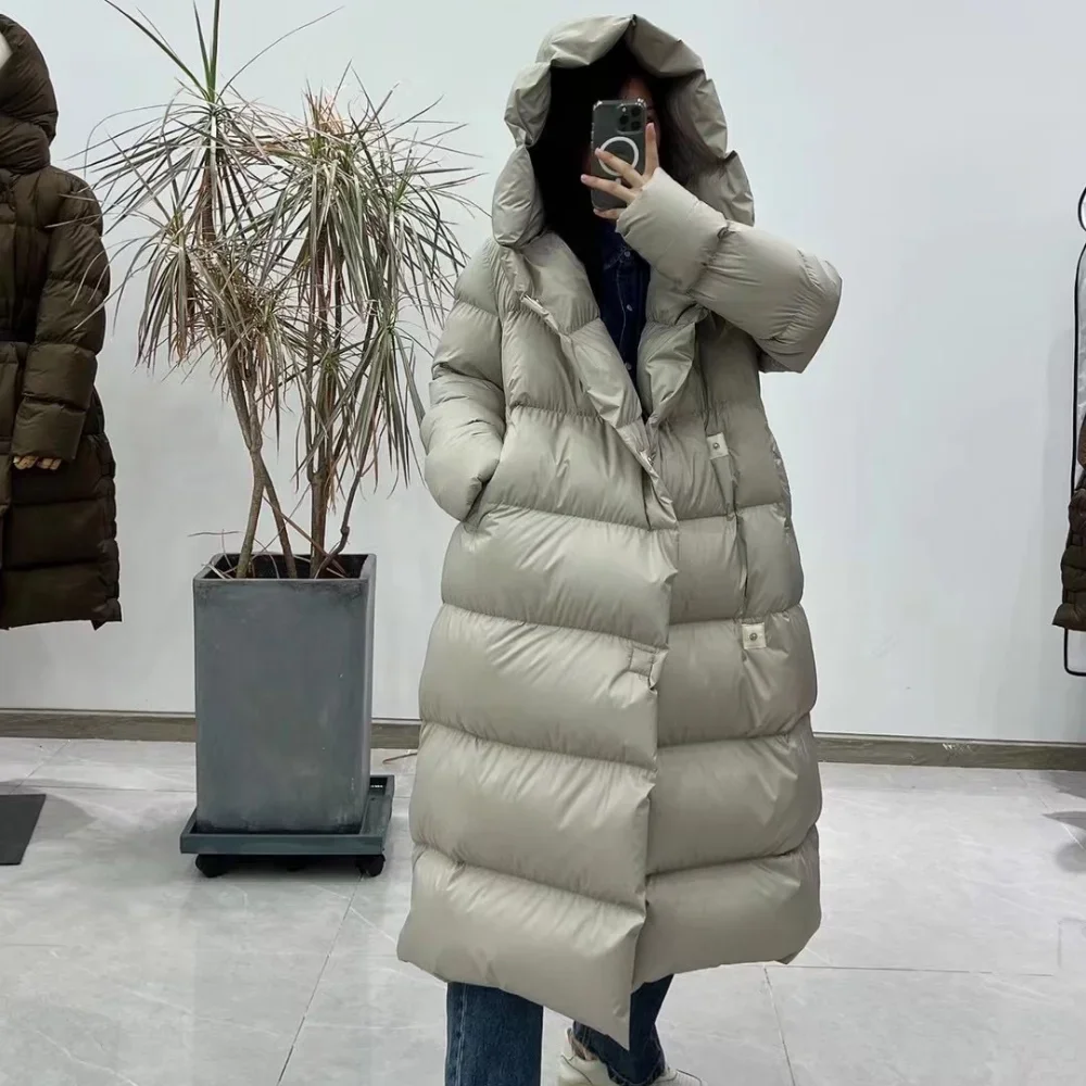 

2022 Winter Down Jacket Thickened Loose Mid-length Women Coat