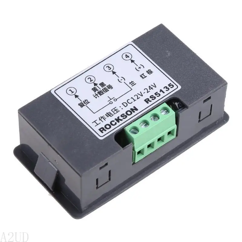 Máy đo bảng điều khiển đèn LED kỹ thuật số A2UD 5 chữ số Đồng hồ đo cộng với Bảng điều khiển tổng cộng 0-9999 Compact cho nhà