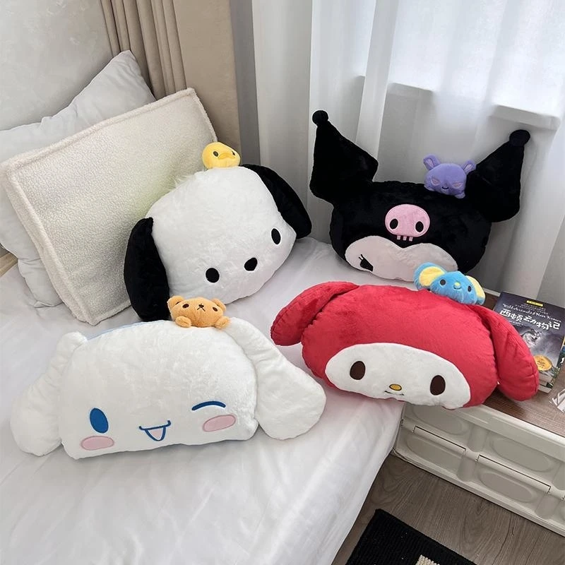 

Sanrio Cute Kuromi My Melody Pochacco Cinnamoroll Plush Toy Throw Pillow Hug Comfortable Plushies Blanket Sofa Bed Xmas Gifts