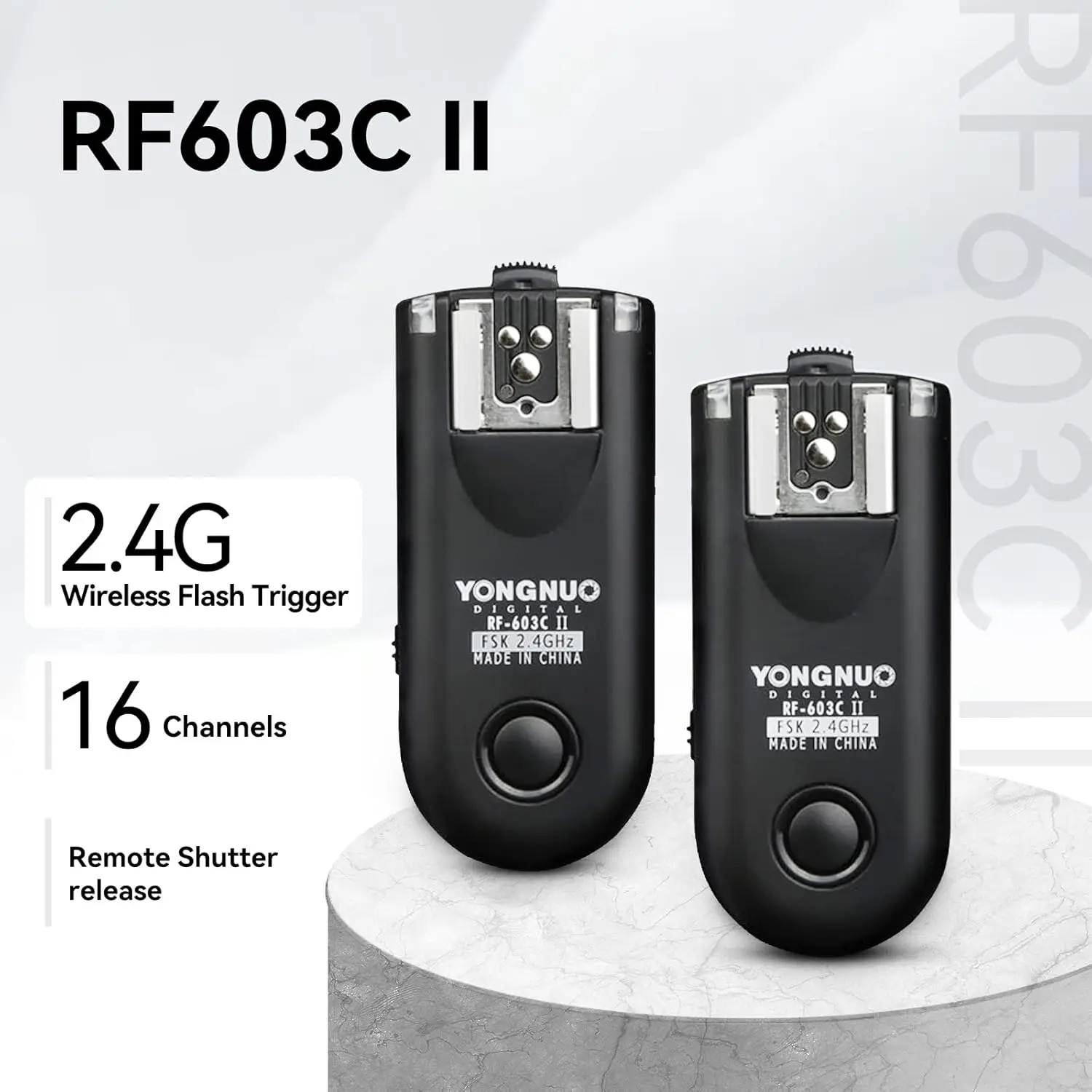 Yongnuo RF-603 II C3,RF 603 II Wireless Flash Trigger 1 Transceiver for 560III 560IV CANON 7D 700D 70D 5D II 5DIII 50D 600D