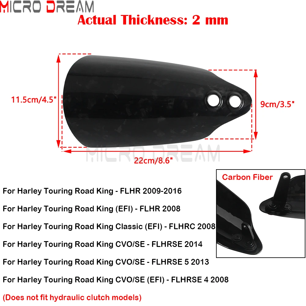 For Harley Touring Road King FLHR CVO/SE FLHRSE Classic FLHRC 2008-2016 Motorcycle Handguards Protector Hand Guard Shield Cover