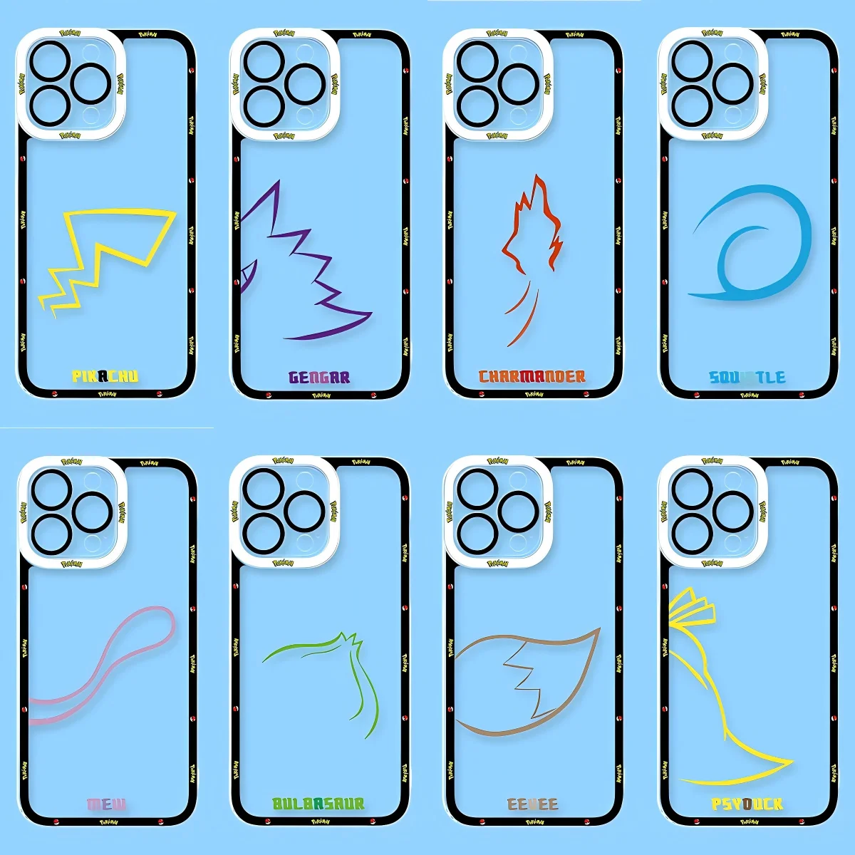 Cartoon P-Pokémons Phone Case For Samsung A57 A07 A36 A26 A56 A16 A06 A55 A35 A25 A15 A05 A54 A34 A24 A14 A13 A53 A33 Clear