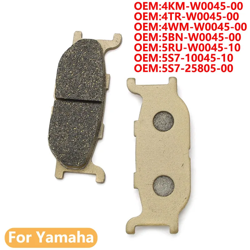 front Motorcycle Brake Pads For Yamaha XVS650 XV750 XJ900 XVS950 XV950 CU XV1100 XVS1300 XVZ1300 XV1600 4KM-W0045-00 4TR-W0045-0