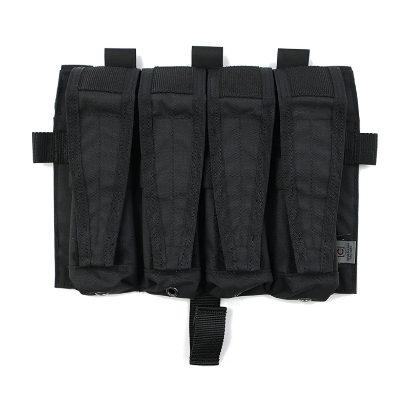 TW-M080 Delustering TwinFalcons Tactical Detachable Flap QUAD SMG Mag Pouches Panel for Plate Carrier Tactical Vest