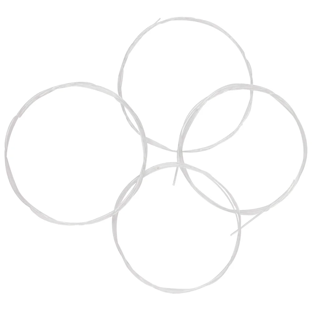 

4Pcs Nylon Ukulele String Set Durable Breakage-Proof Sturdy Replacement Music Wire Accessory Ukulele Strings Nylon Strings