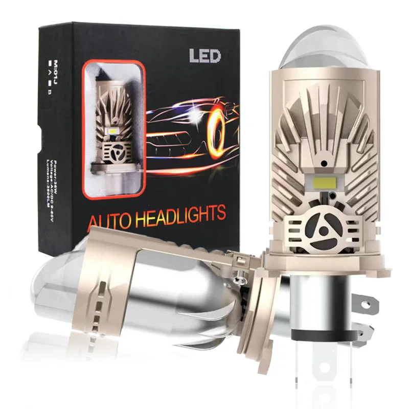 

Mini H4 Bi LED Projector Lens 6000K Car Headlight Bulbs CSP chips Canbus Automobile Bulb Lamp Dual Beam Light 12V 24V