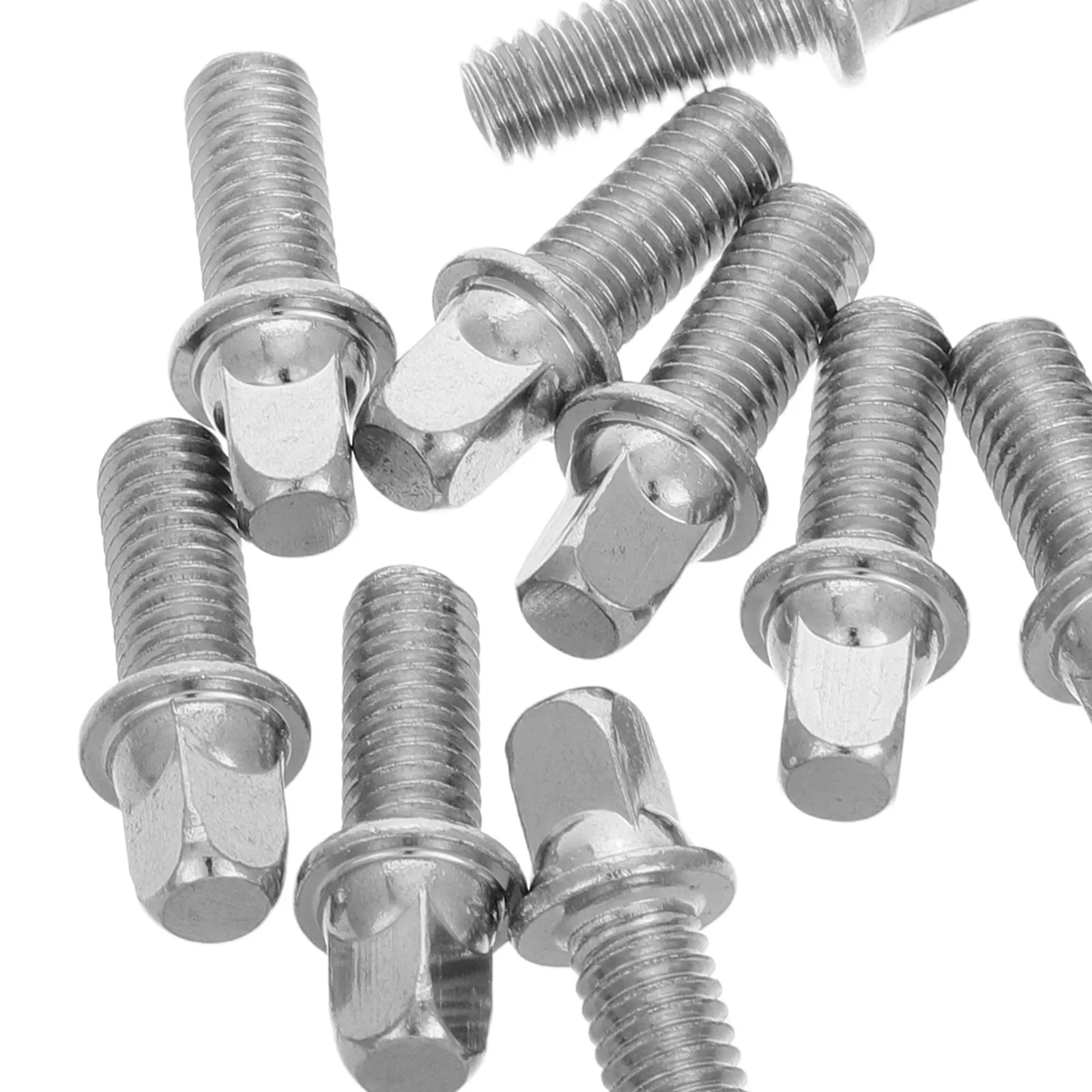 10Pcs Drum Screws M6x15mm Metal Hardware Fasteners for Percussion Instrument Repair Drum Accessories Kit Percussion Screws
