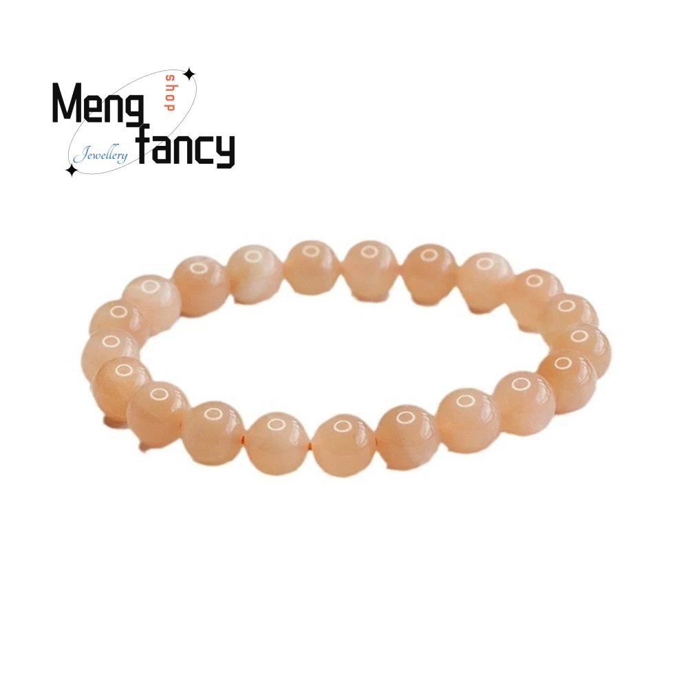 Bracelet en cristal de clair de lune orange naturel, bijoux de sagesse colorés, simple, élégant, de haute qualité, sexy, luxe, jeunes filles