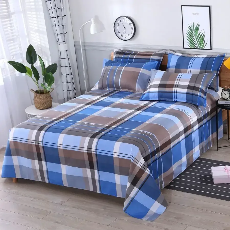 

3pcs/Set Home Textile Bed Sheet Set with Pillowcases Cotton Material Lovers Room Bedding Flat Sheet Bed Sheet Set