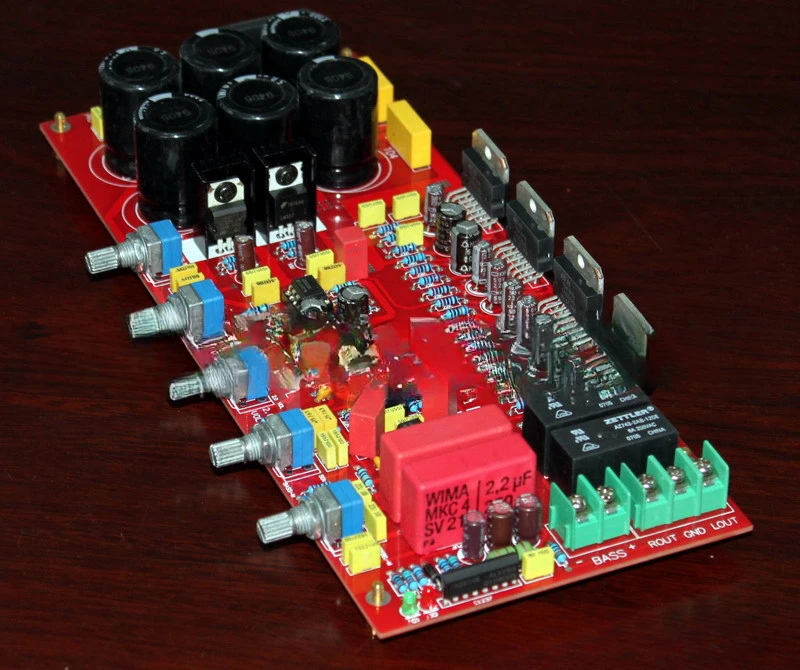 YJ00236-TDA7294 2.1 Channel Deluxe (Upgraded) Power Amplifier Board (with Speaker Protection)