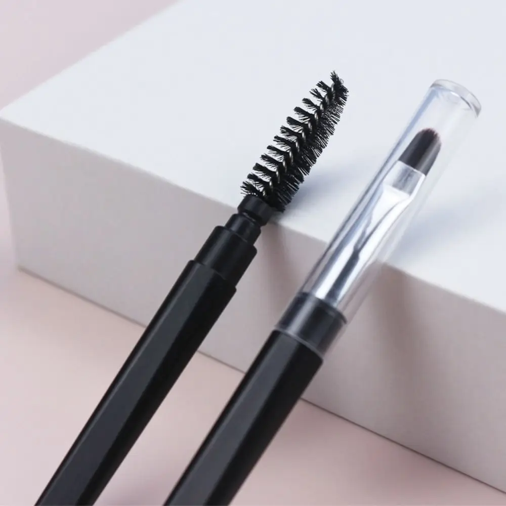 1PC Multifunctional Portable Dust Cover Spiral Tower Shape Eyebrows Eyelashes Brush Eyeliner Brush Lip Brush Makeup Tool