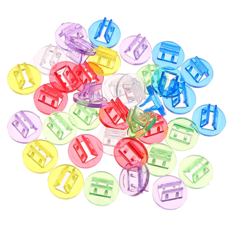 حامل بطاقة شفافة، مشابك بطاقات، حامل بطاقات، ألوان مختلفة متوفرة، تركيب 2 مم من الورق المقوى لملحقات ألعاب اللوحة #6