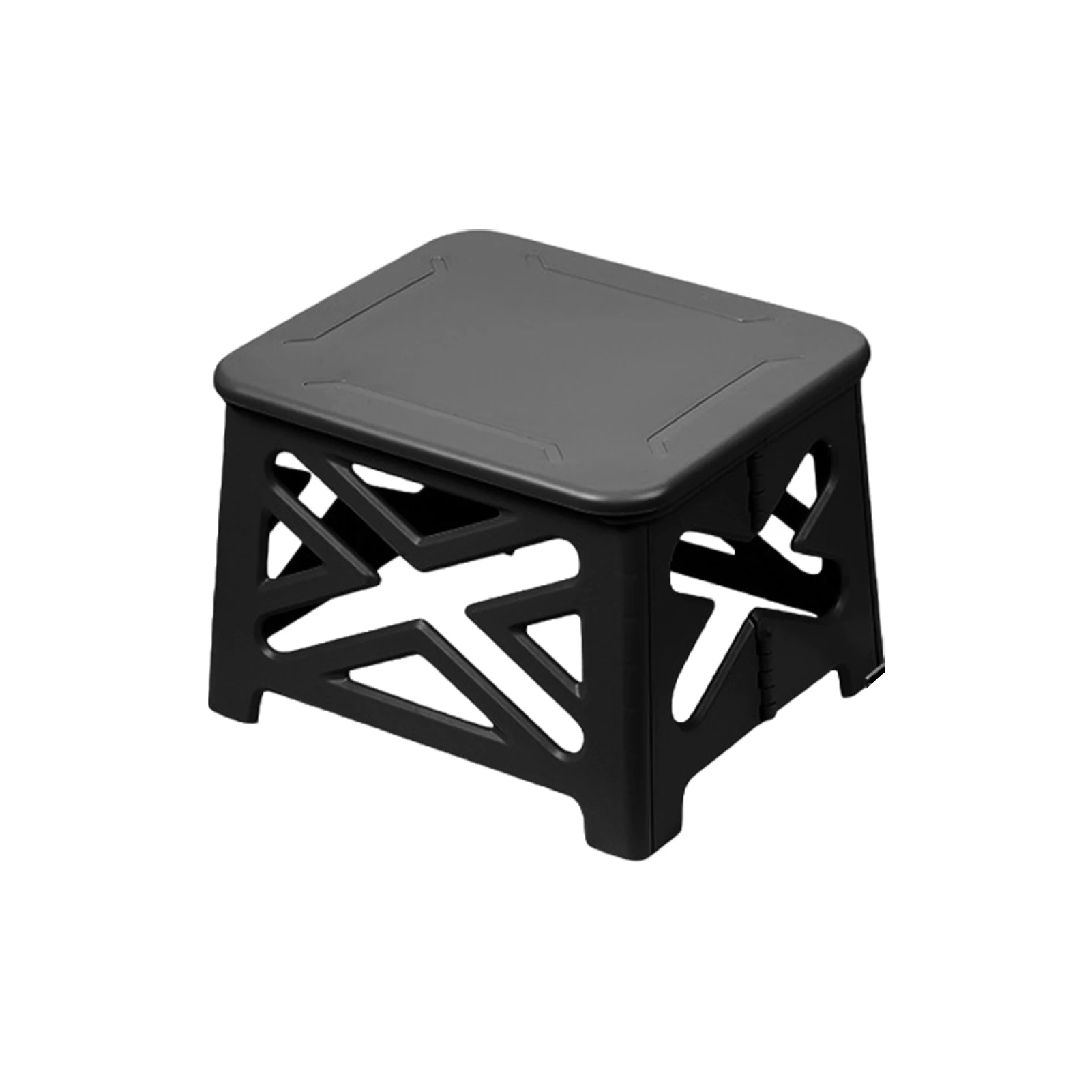 

Portable Folding Toilet with Lid Camp Toilet 200 Pounds Weight Capacity Multifunctional Outdoor Toilet Seat for Emergencies