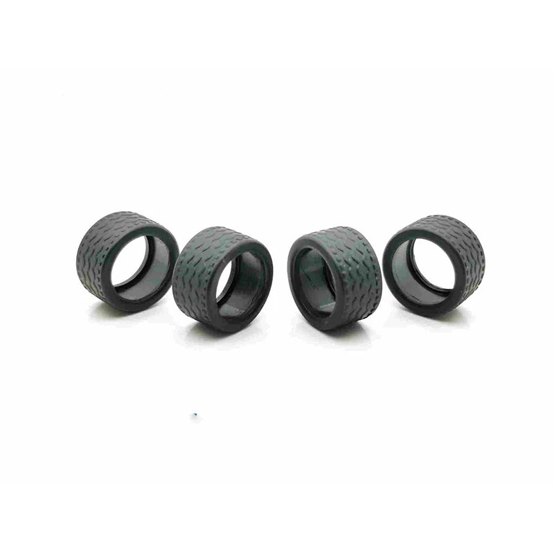 Car hub with rubber tire ratio 1:64 various alloy car model modification tire 10.8/12.8/11/13/14.1/14.5/16.9mm series