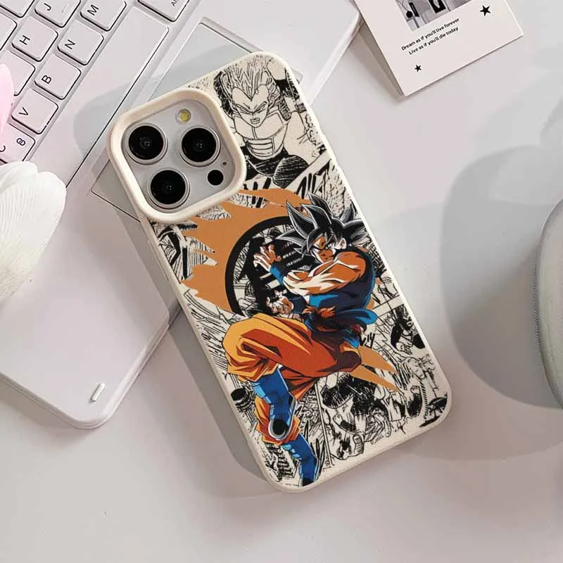 

Anime Cool GokuS Lichee leather pattern Phone Case For Oppo Realme 15 P3X 14 13 12 11 9 9i C75 C63 C55 C35 C30 Pro Plus 4G 5G