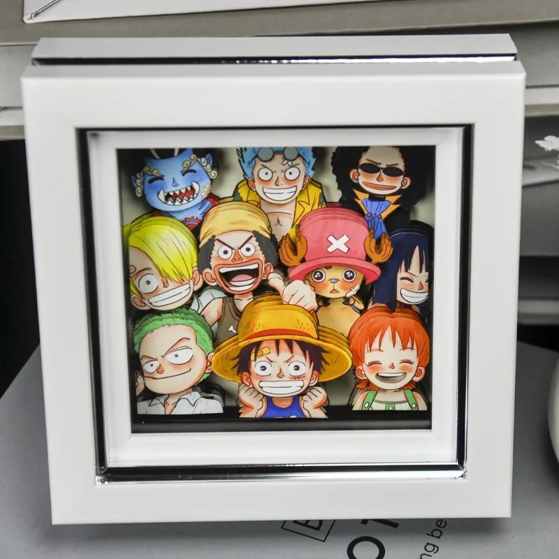 원피스 Luffy 애니메이션 만화 새로운 3D 입체 장식 그림 맞춤형 데스크탑 거실 입구 장식 선물