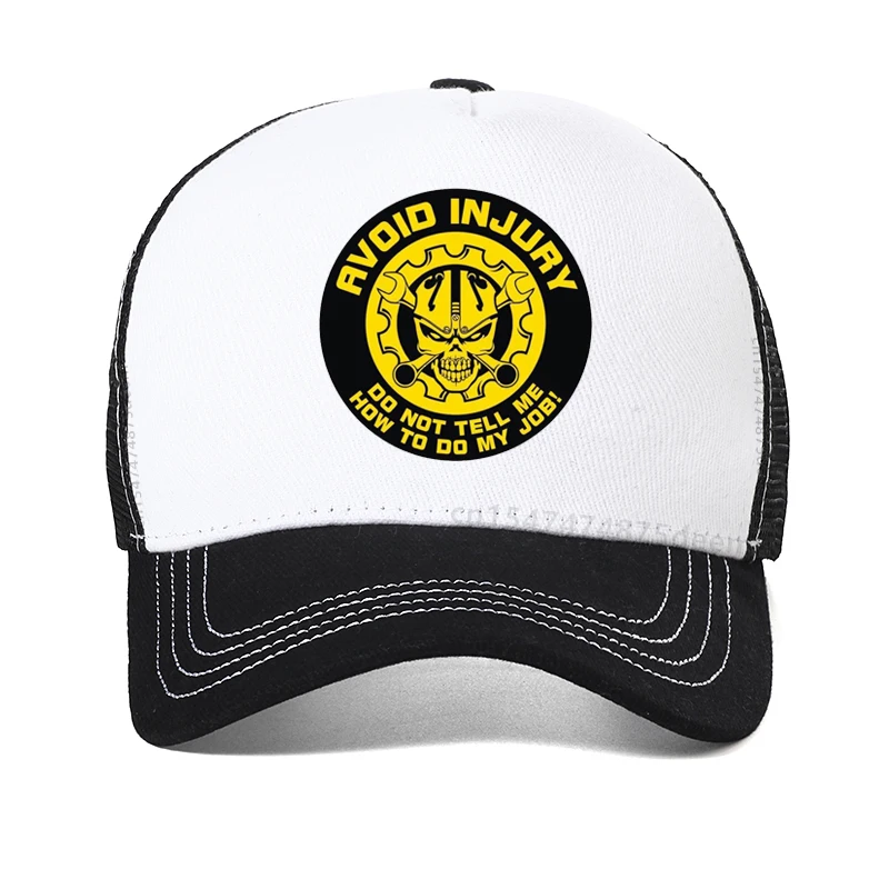 Avoid Injury Do Not Tell Me How To Do My Job Baseball Cap Summer outdoors Job sunhat Adjustable Mesh Breathable Snapback hats