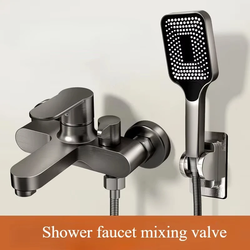 

Built-in Thermostatic Shower Mixer Valve Set - Switch Triple Bathroom Diverter for Rain Shower Head & Tub Faucet