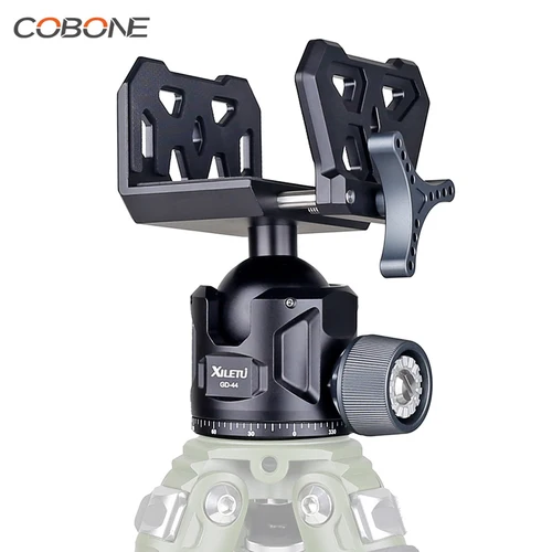 XILETU Sillín de tiro con cabeza de bola con marco de aluminio para cañas de tiro de Rifle y soportes de caza al aire libre, trípodes