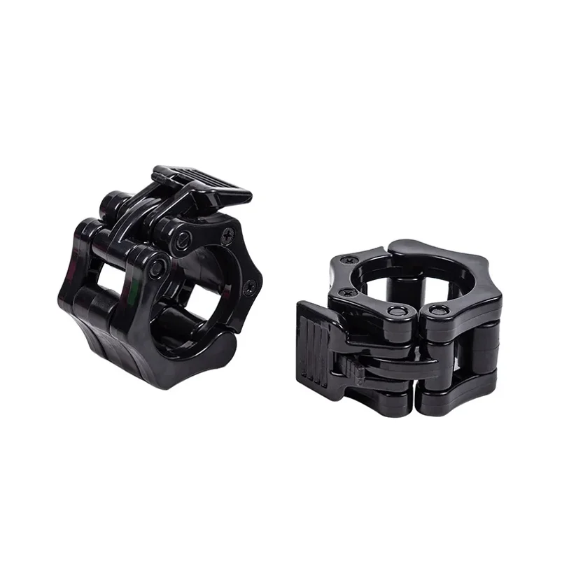 2.5CM 2Pcs Spin Lock Barbell Clamps Collars Weight Bar Clips For Weightlifting Strength Training Gym Equipment Set