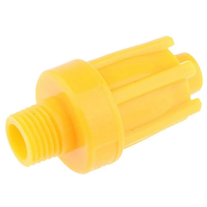 2 Stuks Luchtblaasmondstuk 1/4 Inch Mannelijke Draad Ventilator Mondstuk Wind Jet Spray Mondstuk 3 Gat Plat En Ronde Vorm Mondstuk