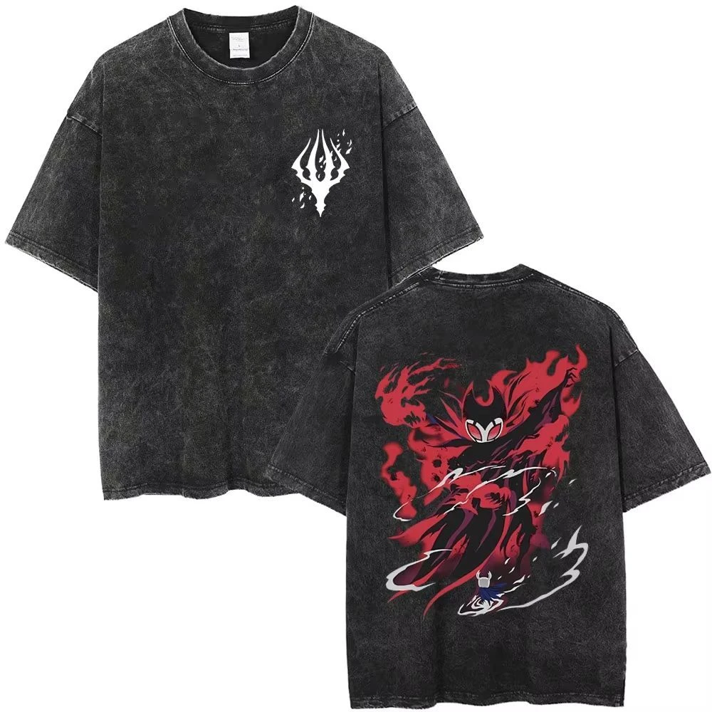 2026 Hollow Knight‌ Game-related Washable and Aged Short-sleeved T-shirts Loose Retro and Trendy Brand Half-sleeved