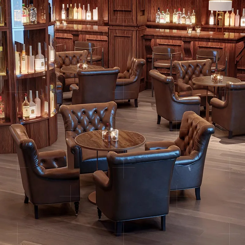 Whiskey Bar, Sofa Table, American Tiger Chair, Vintage Music, Dining Bar, Café, Clear Bar, Table And Chair Combination