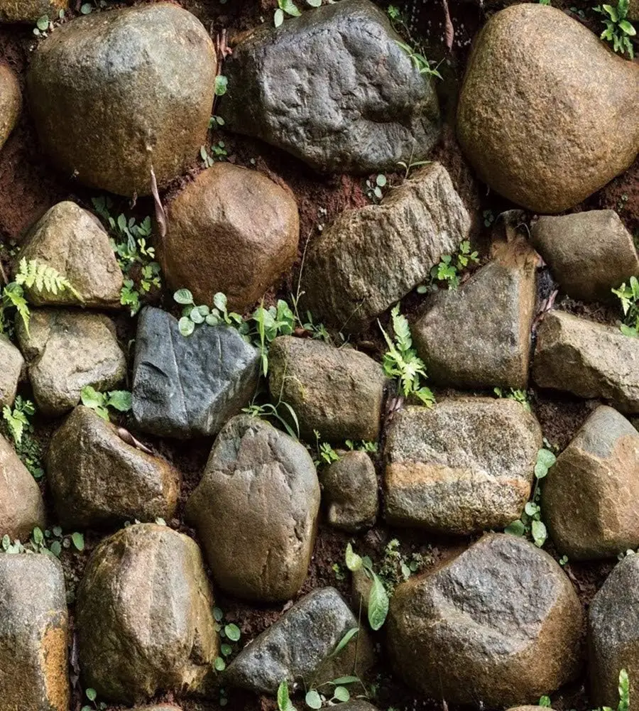 Papel tapiz de ladrillo de piedra marrón para chimenea, papel tapiz autoadhesivo para revestimiento de paredes, pelar y pegar, contra salpicaduras de cocina