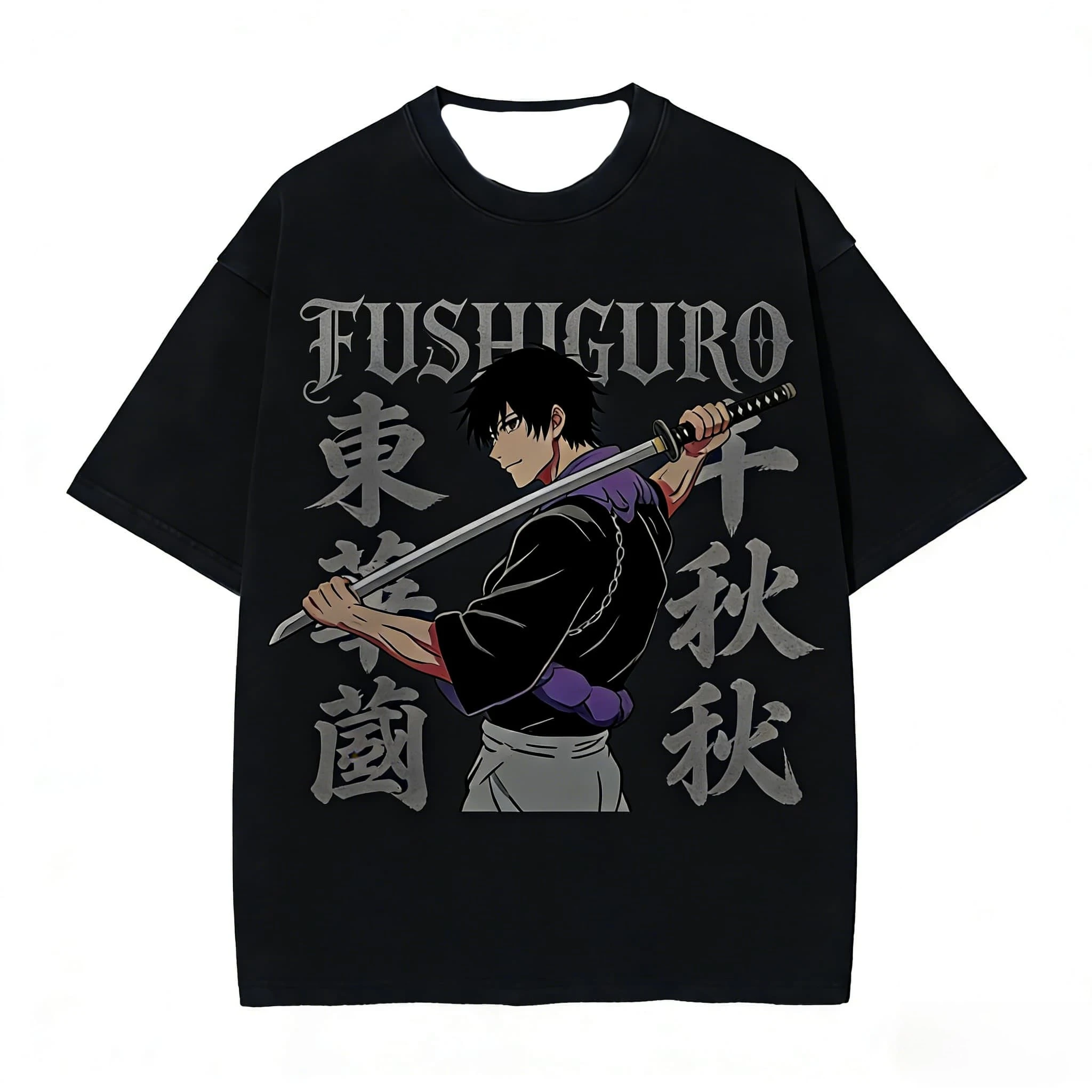 2026 Summer Jujutsu Kaisen Retro Cosplay T-shirt Men's Super Casual Cotton Printed Short-sleeved Unisex Children's Sports Shirt