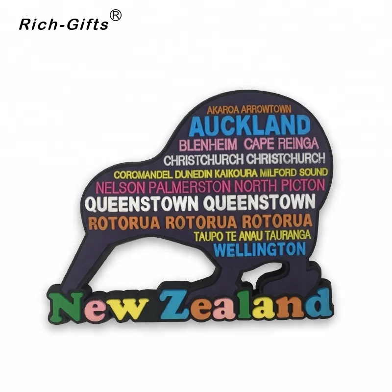 Custom PVC Magnetic Fridge Magnets, Stickers for New Zealand, Kiwi Bird, Personalized