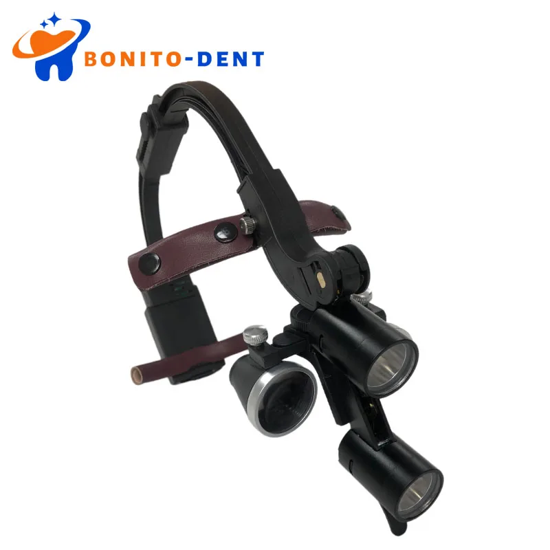 Dental Equipment Binocular Loupes 5W Dentist Surgical Headlamp Focusing LED Light Medical Magnifier